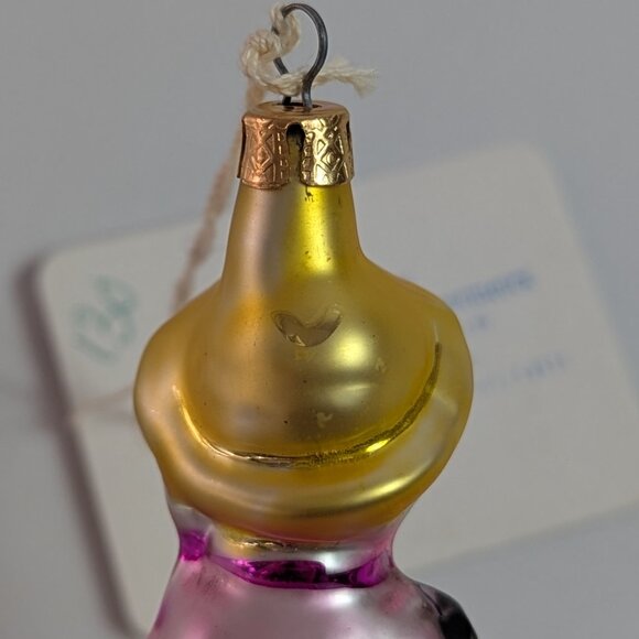 Vtg Christopher Radko Patrick's Bunny Christmas Ornament Hand Painted Glass - Picture 6 of 8